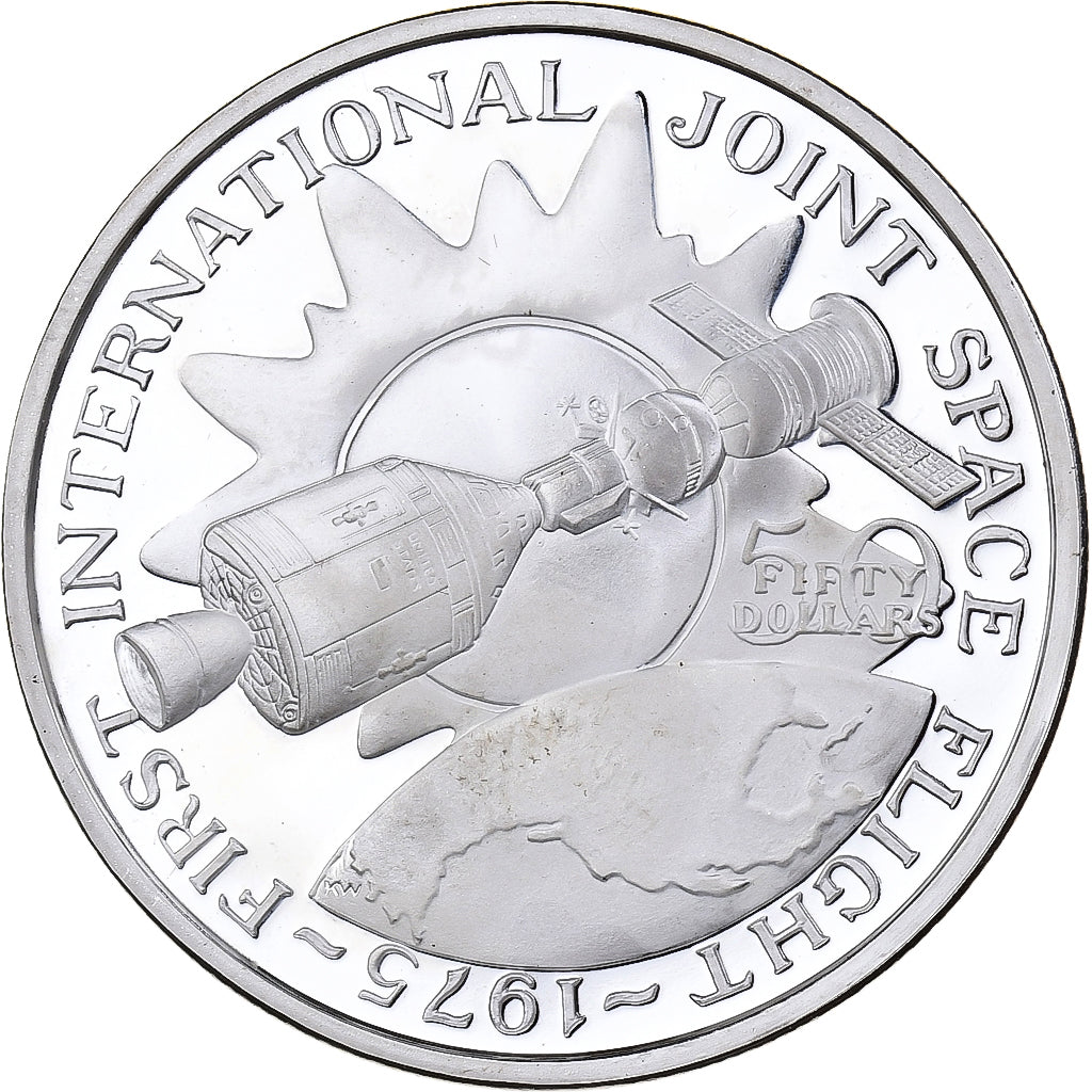 Isole Marshall, 50 Dollars, International Joint Space Flight, 1989, Sunshine