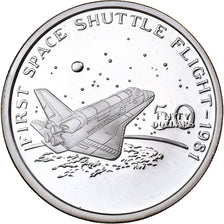 Marshall Islands, 50 Dollars, First Space Shuttle Flight, 1989, Sunshine Mint