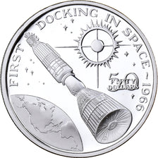 Îles Marschall, 50 Dollars, First Docking in Space, 1989, Sunshine Mint, BE