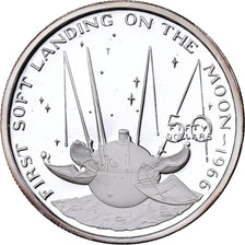 Marshall Islands, 50 Dollars, First Soft Landing on the Moon, 1989, Sunshine