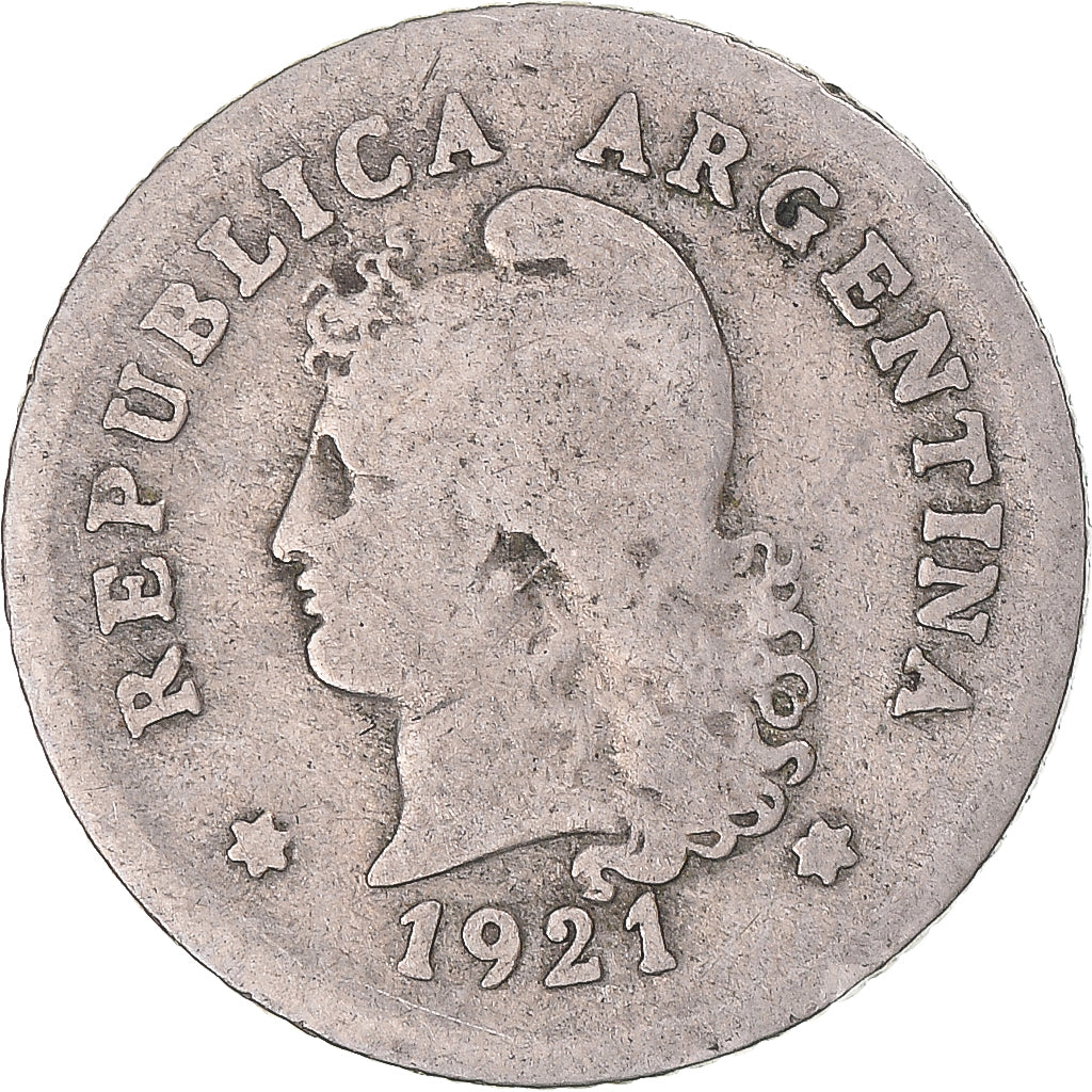 Monnaie, Argentine, 10 Centavos, 1921