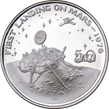 Marshall Islands, 50 Dollars, First Landing on Mars, 1989, Sunshine Mint, Proof