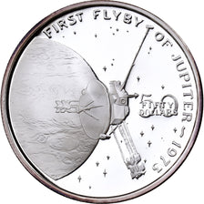 Marshall Islands, 50 Dollars, First Flyby of Jupiter, 1989, Sunshine Mint