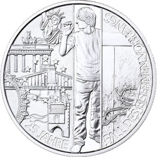 Autriche, 20 Euro, Chute du rideau de fer, BE, 2014, Vienne, Argent, FDC