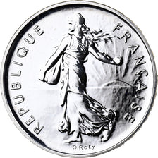 France, 5 Francs, Semeuse, 2001, MDP, BU, Silver, MS(65-70)
