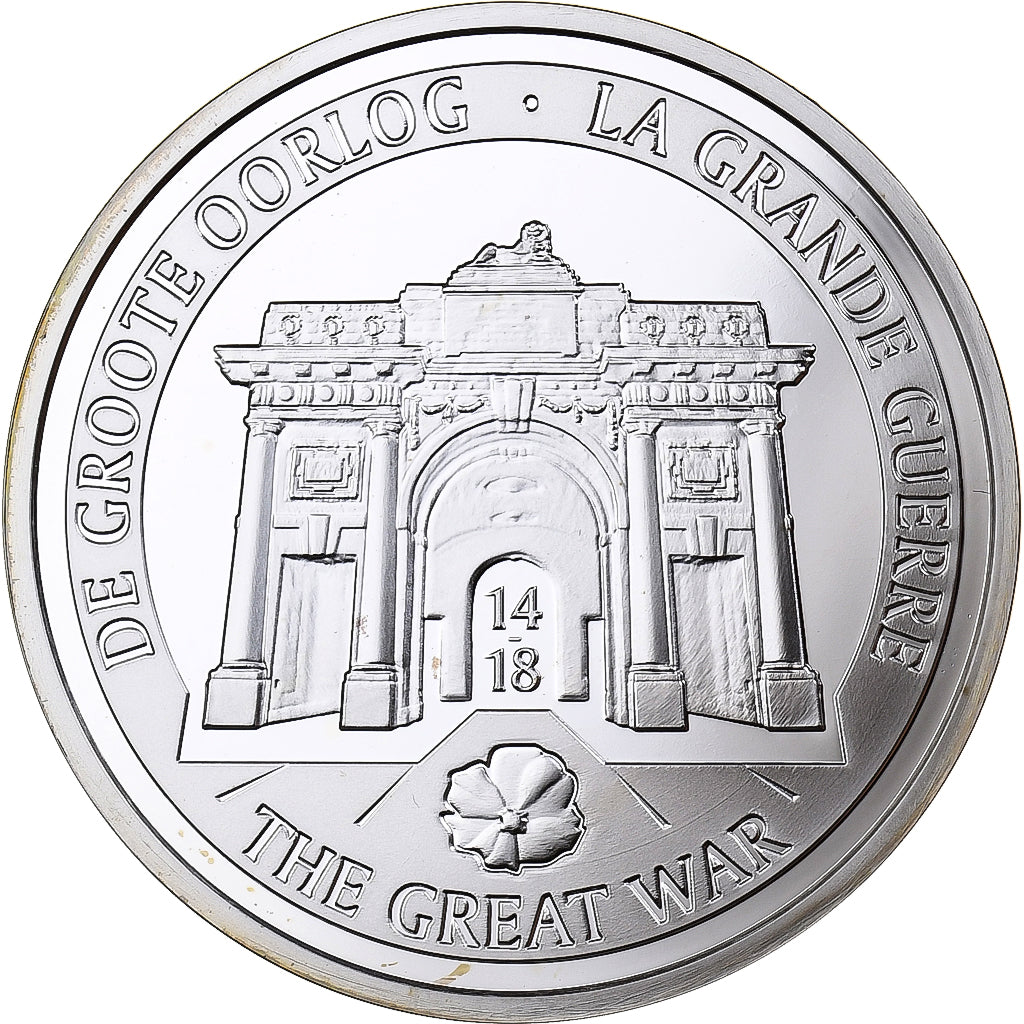 Belgium, Philippe, 10 Euro, Centennial of WWI, Proof, 2014, Brussels, Silver