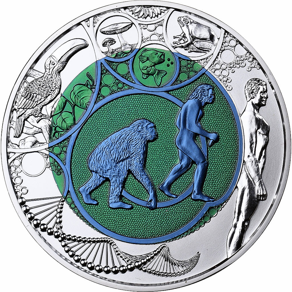 Áustria, 25 Euro, Evolution, Colourized, 2014, Vienna, Bimetálico, MS(65-70)