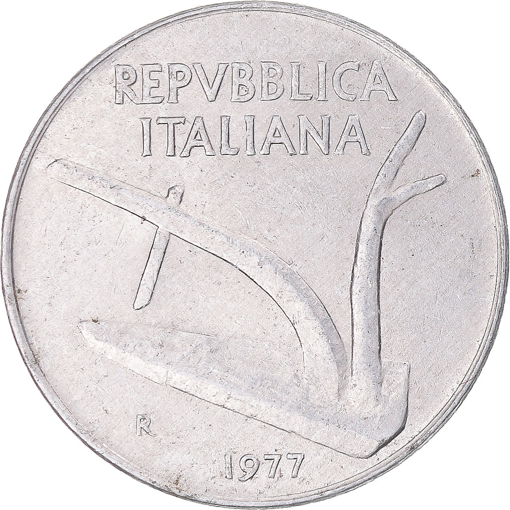 Munten, Italië, 10 Lire, 1977