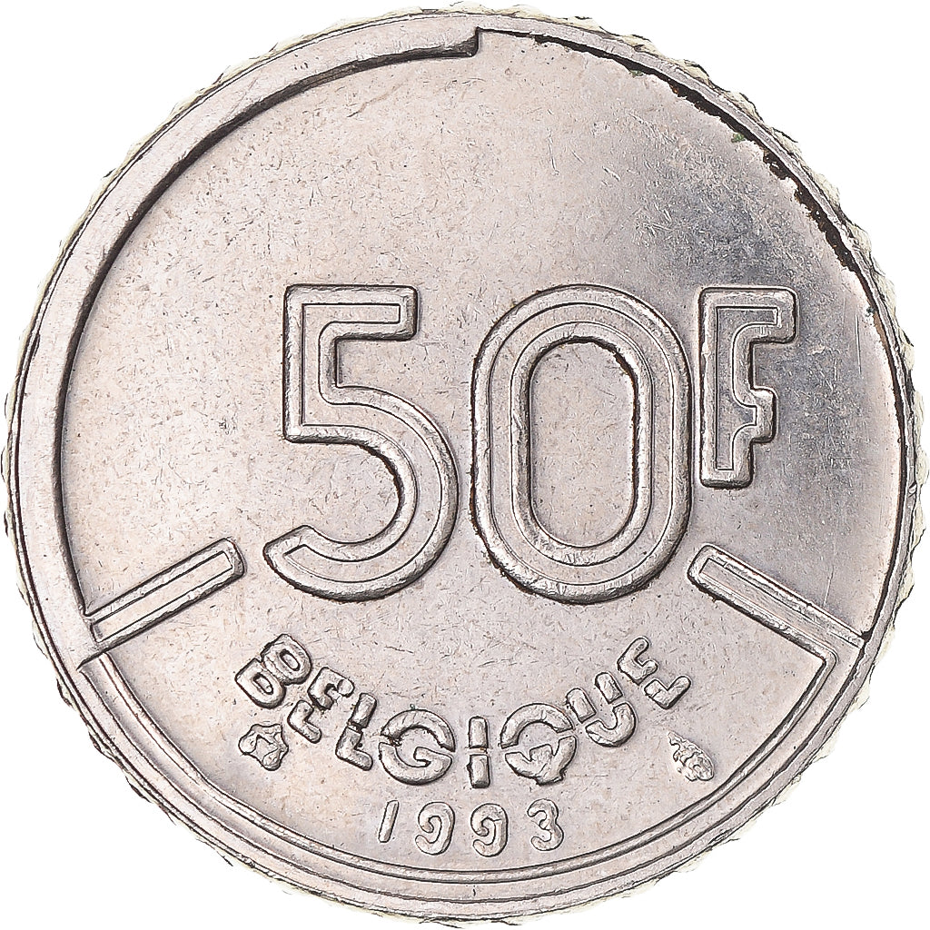 Moneda, Bélgica, 50 Francs, 50 Frank, 1993