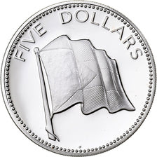 Bahamas, Elizabeth II, 5 Dollars, 1976, Franklin Mint, FS, Argento, FDC