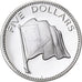 Bahamas, Elizabeth II, 5 Dollars, 1976, Franklin Mint, FS, Argento, FDC