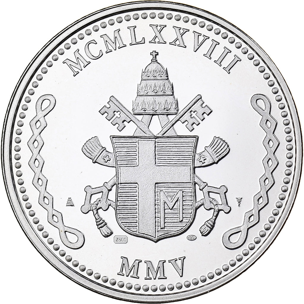 Vatican, Medal, John Paul II, 2005, Utrecht, Silver, Proof, MS(65-70)