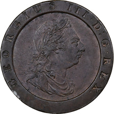 United Kingdom, George III, 2 Pence, 1797, Soho, Copper, AU(55-58), KM:619