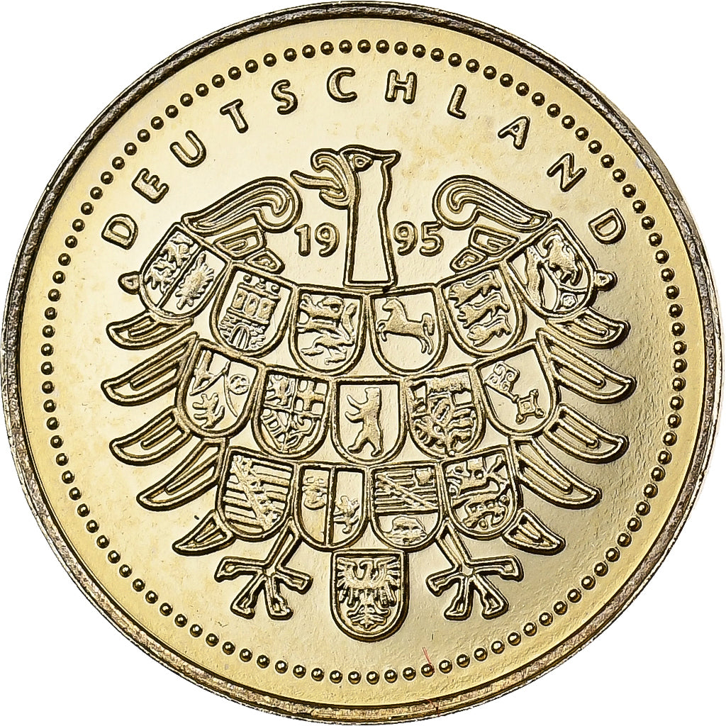 Allemagne, Médaille, Bundespräsident Richard von Weizsäcker, 1995, Or, BE, FDC