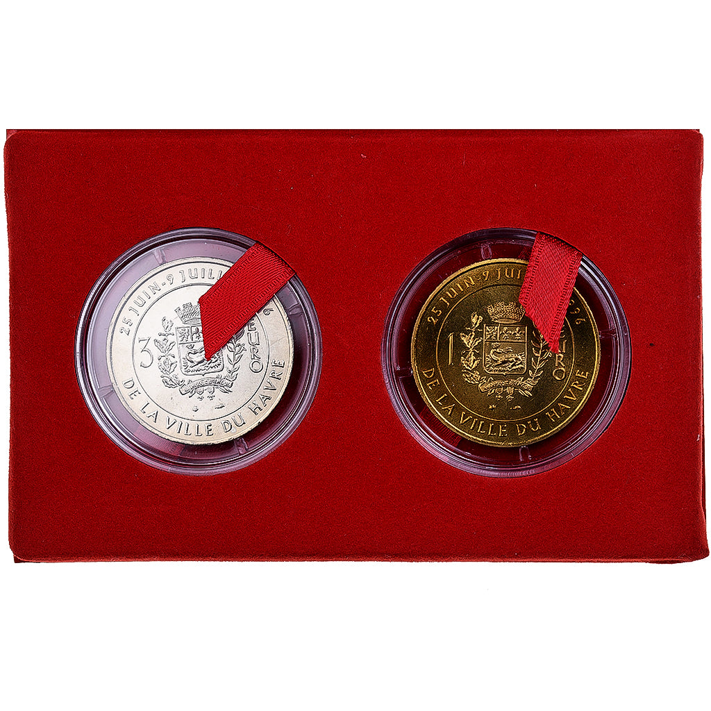 França, Coffret Euro du Havre, 1996, MDP, Cuproníquel Alumínio, MS(65-70)