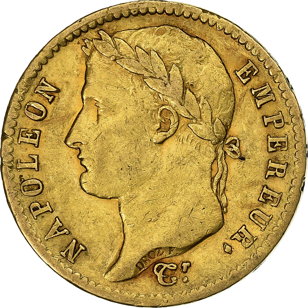 Frankrijk, Napoleon I, 20 Francs, 1811, Paris, Goud, FR, Gadoury:1025