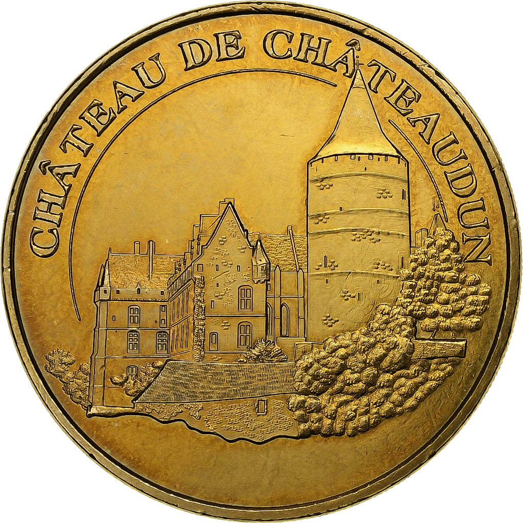 França, Tourist token, 28/ Château de Châteaudun, 2011, MDP, Cuproníquel