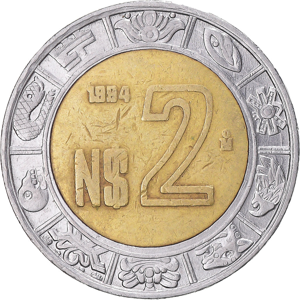 Moneta, Messico, 2 Nuevo Pesos, 1994