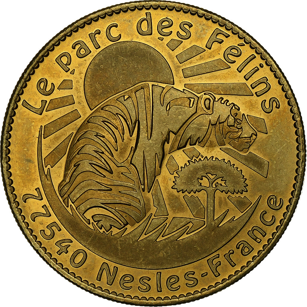 France, Jeton touristique, Nesles - Le parc des félins, 2011, MDP, Cupro-nickel