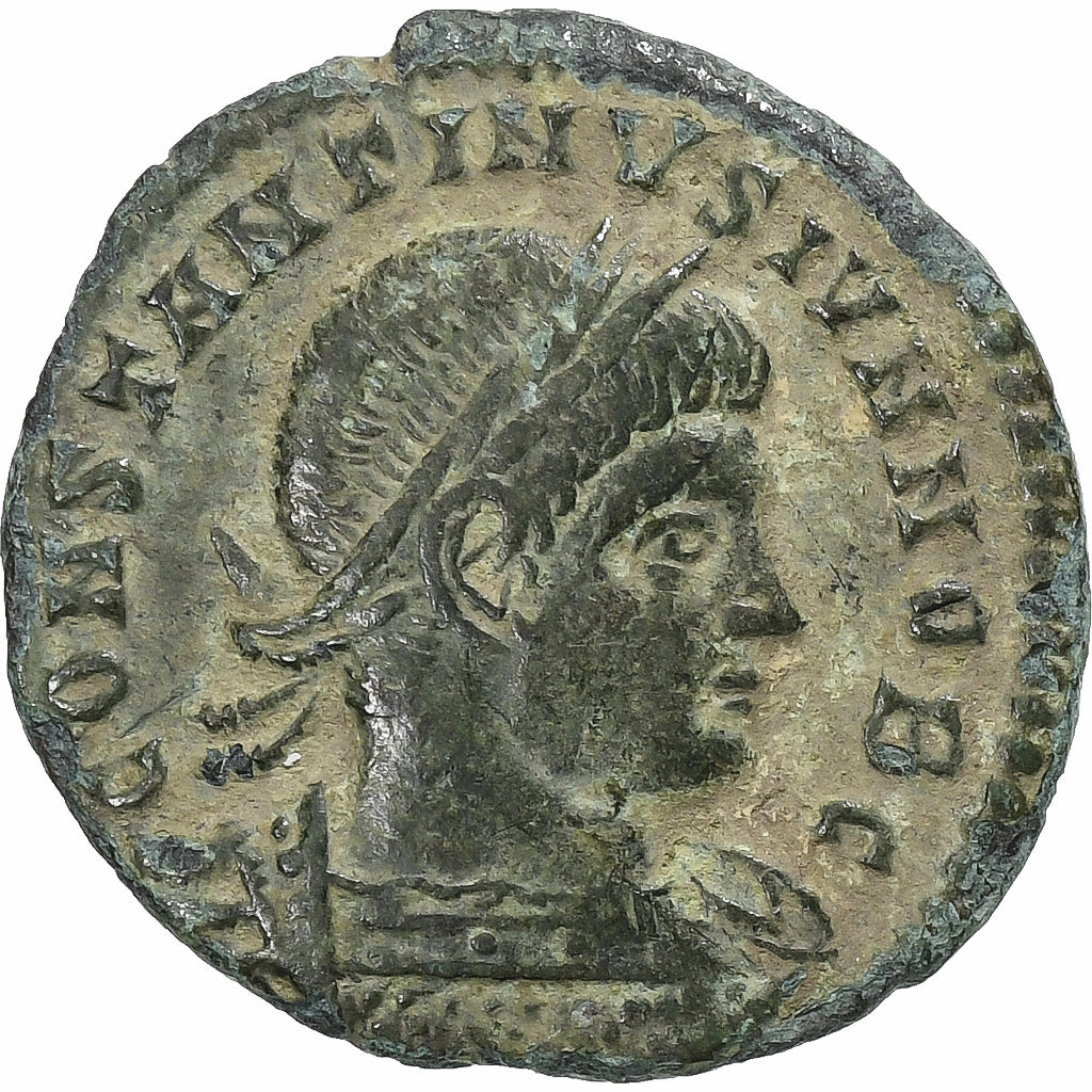 Constantine II, Fraction Æ, 330-331, Trier, Bronze, EF(40-45), RIC:520