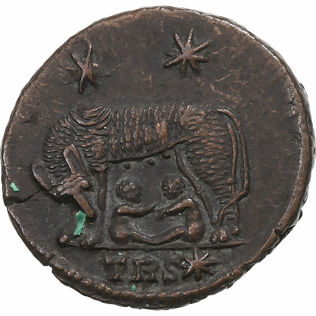 Constantine I, Fraction Æ, 332-333, Trier, Bronze, EF(40-45), RIC:547