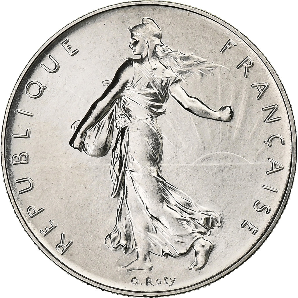 France, 1 Franc, Semeuse, 1974, MDP, série FDC, Nickel, MS(65-70)