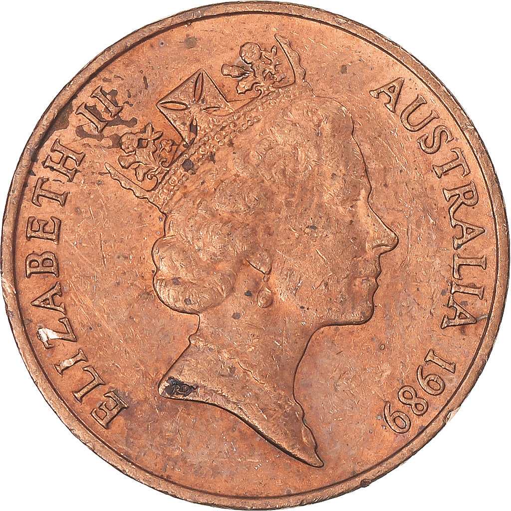 Moneta, Australia, 2 Cents, 1989
