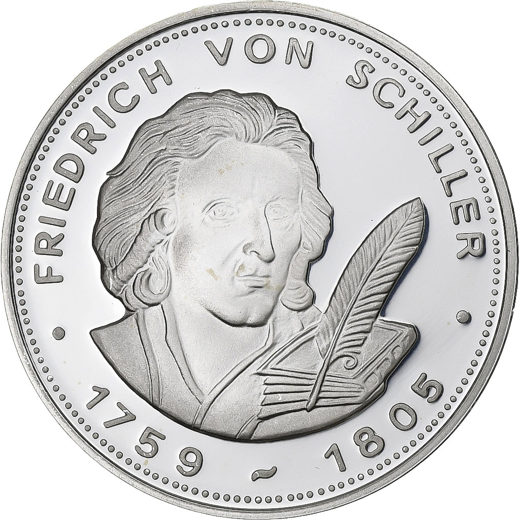 Allemagne, Médaille, Friedrich von Schiller, Argent, FDC, BE