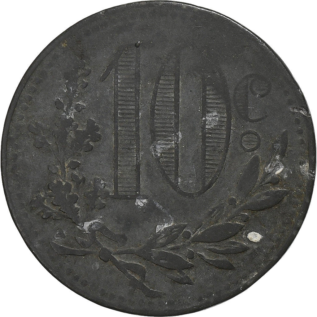 France, Chambre de Commerce d'Alger, 10 Centimes, 1917, VF(30-35), Iron
