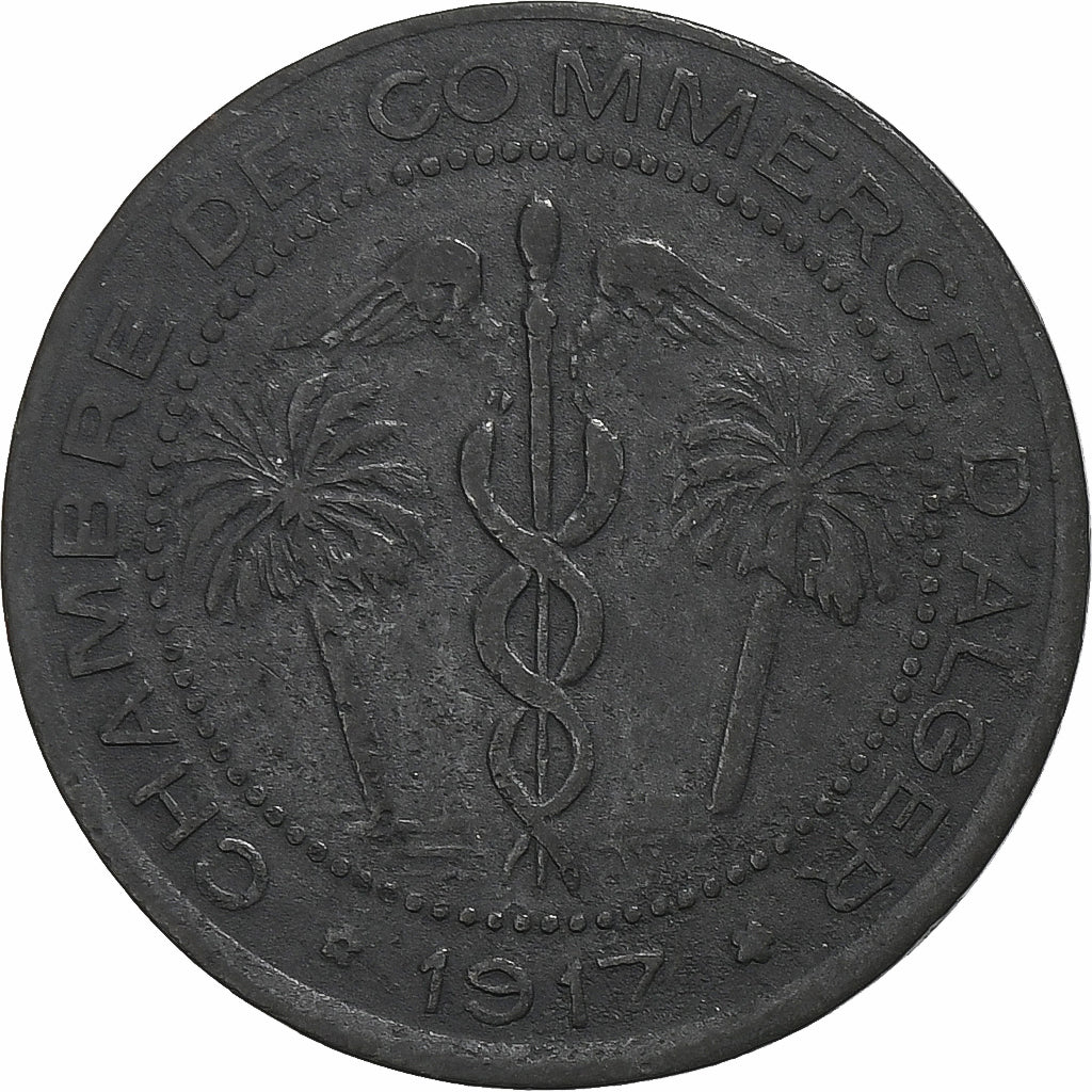 Frankreich, Chambre de Commerce d'Alger, 5 Centimes, 1917, S, Zinc