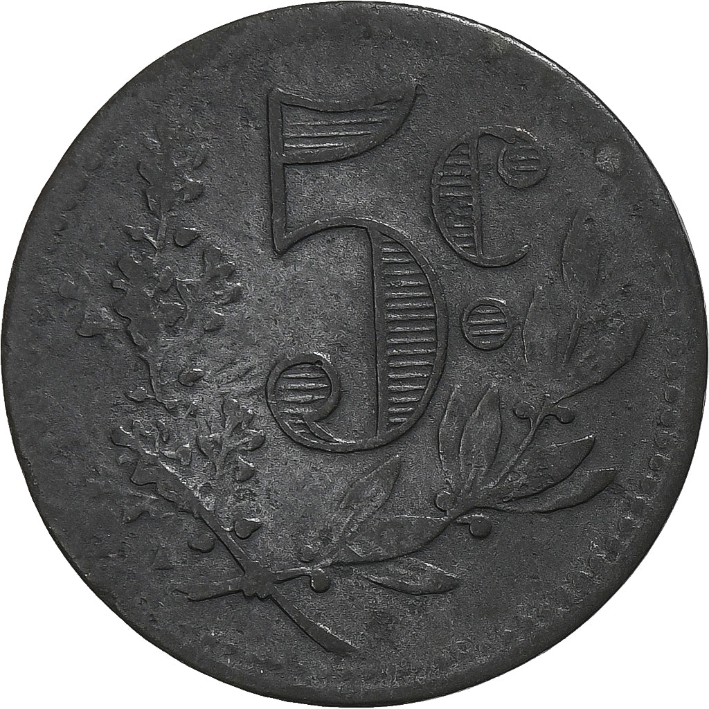 Frankreich, Chambre de Commerce d'Alger, 5 Centimes, 1917, S, Zinc