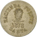 Peru, 20 Centavos, Wage token - Hacienda Puente, 1878, Cobre-níquel, VF(30-35)