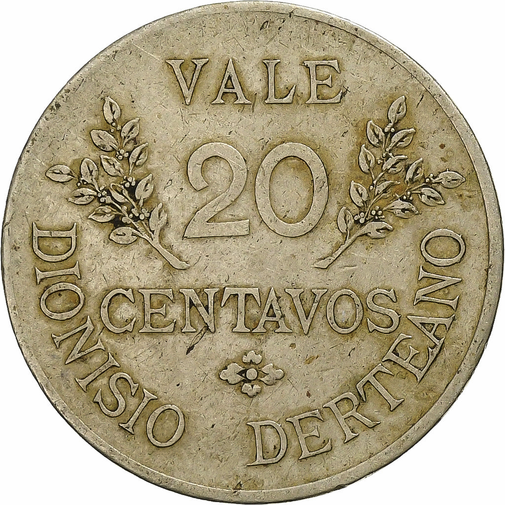 Peru, 20 Centavos, Wage token - Hacienda Puente, 1878, Cobre-níquel, VF(30-35)
