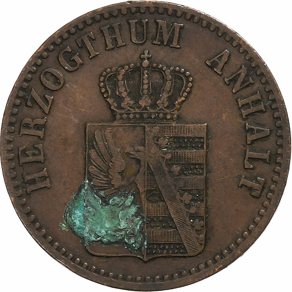 Duchy of Anhalt-Bernburg, Leopold Friedrich IV, 3 Pfennige, 1867, Hannover
