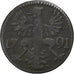 Free city of Aachen, 12 Heller, 1791, Aachen, Bronze, VF(20-25)