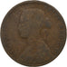 United Kingdom, Victoria, 1/2 Penny, 1861, London, Bronze, VF(20-25)