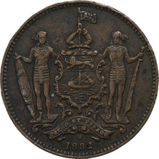 British North Borneo, Victoria, 1 Cent, 1882, Heaton, Bronze, VF(30-35)