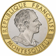 France, 10 Francs, Montesquieu, 1989, MDP, Specimen, Proof, Bi-Metallic, MS(64)