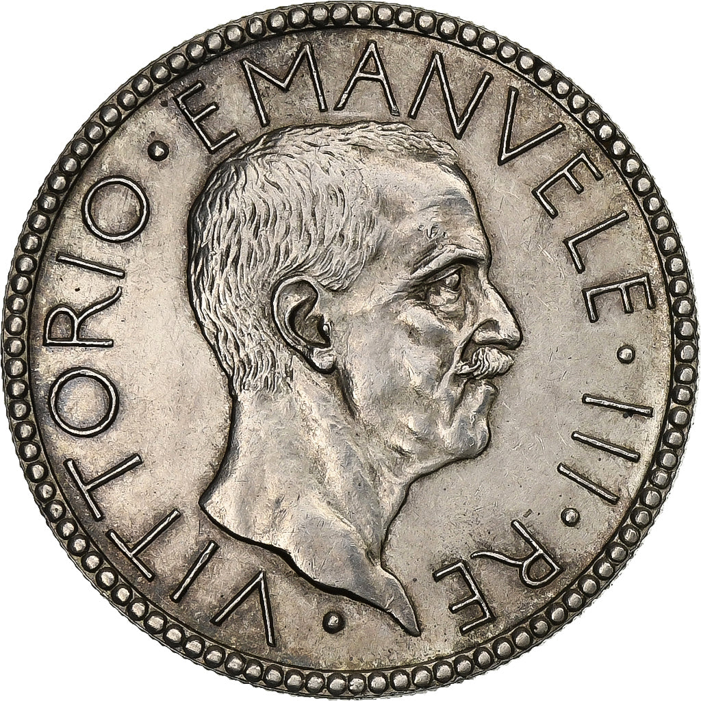 Italië, Vittorio Emanuele III, 20 Lire, 1928, Rome, Zilver, UNC-, KM:69