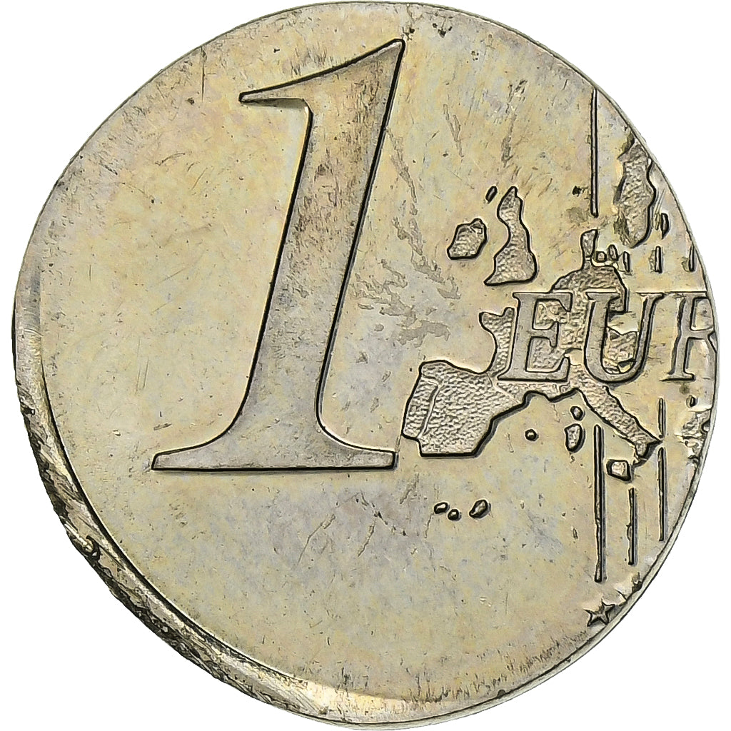 Austria, 1 Euro, Strike error, 2002, Vienna, Copper-Nickel Clad Nickel
