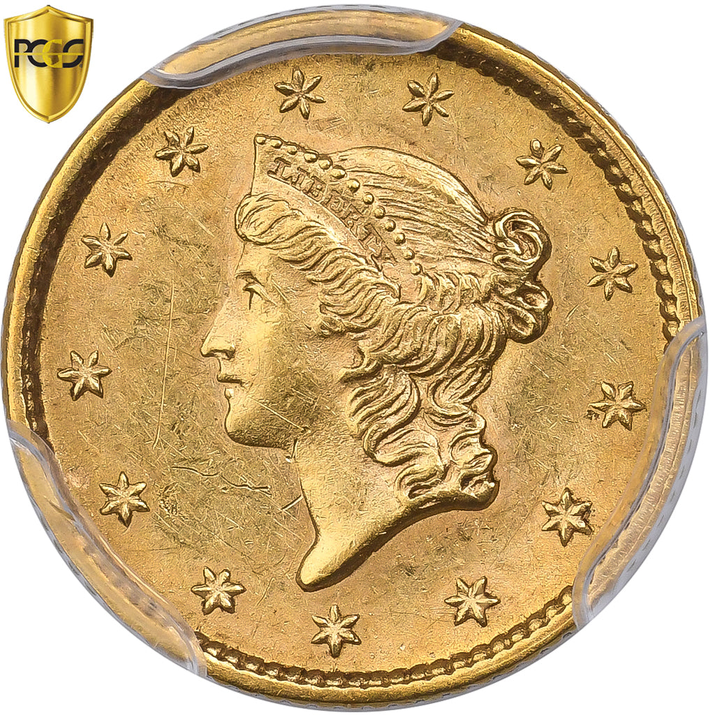 United States, Dollar, Liberty Head - Type 1, 1852, Philadelphia, Gold, PCGS