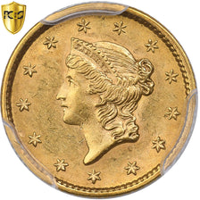 United States, Dollar, Liberty Head - Type 1, 1852, Philadelphia, Gold, PCGS