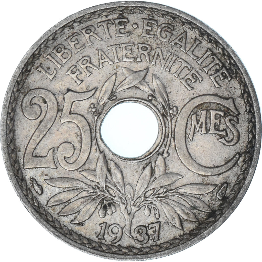 Monnaie, France, 25 Centimes, 1937