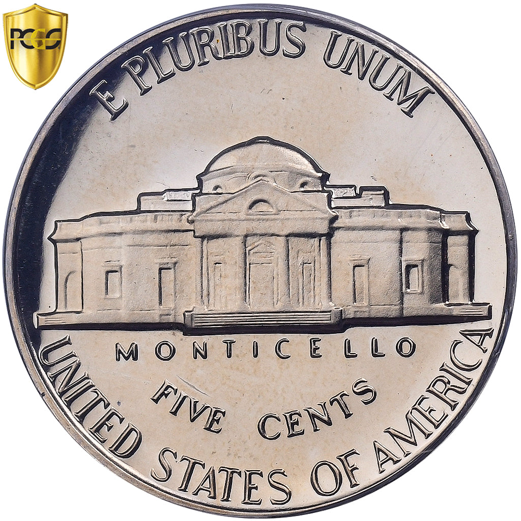 USA, 5 Cents, Jefferson, 1964, Philadelphia, Proof, Miedź-Nikiel, PCGS