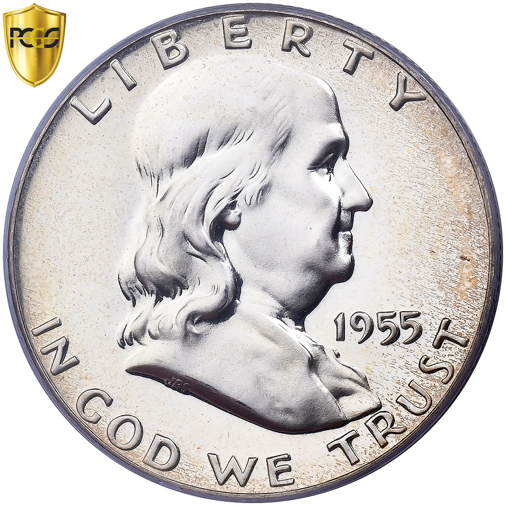 United States, Half Dollar, Franklin, 1955, Philadelphia, Proof, Silver, PCGS