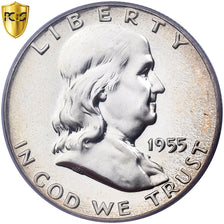 United States, Half Dollar, Franklin, 1955, Philadelphia, Proof, Silver, PCGS