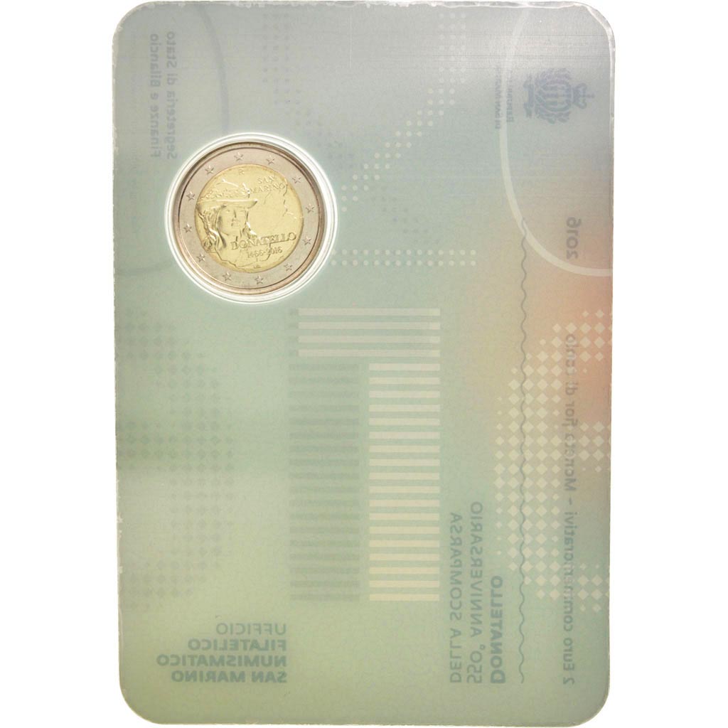 San Marino, 2 Euro, 2016, FDC, Bi-Metallic