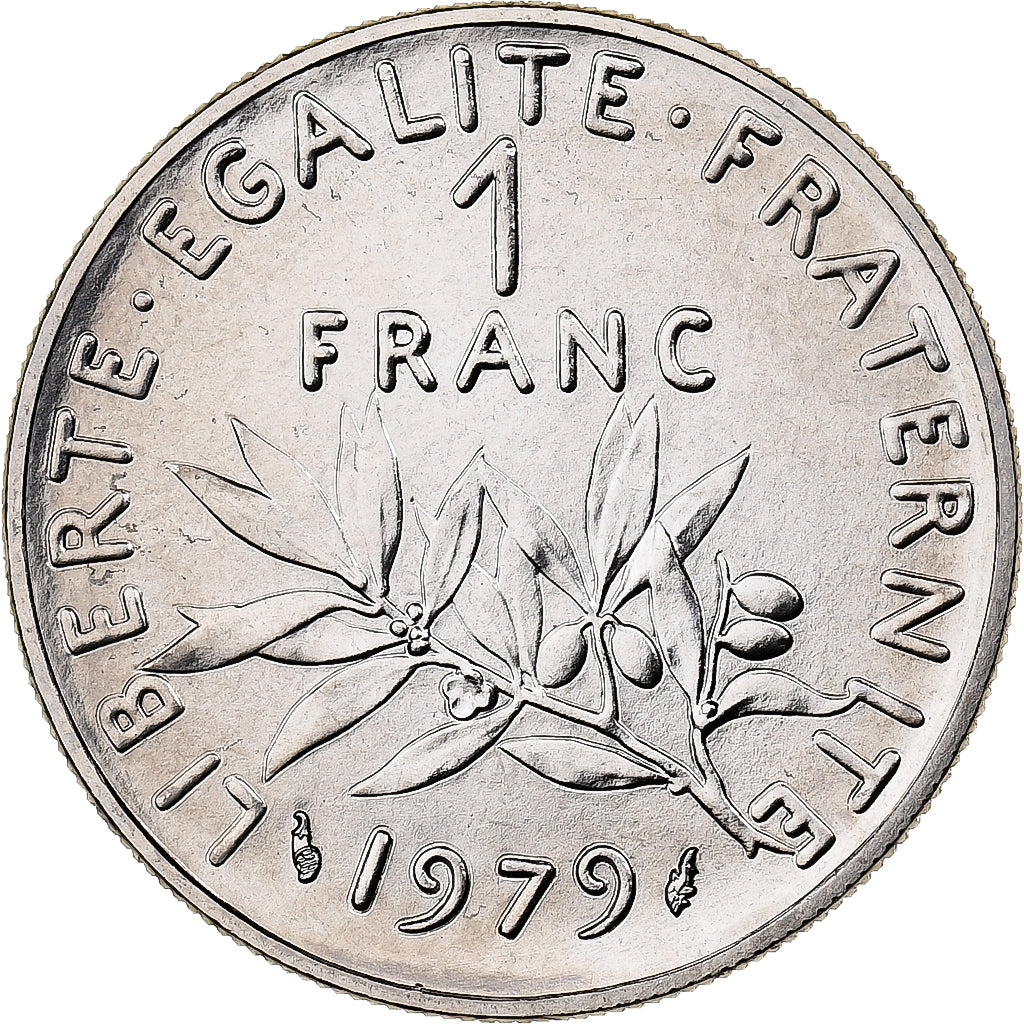 France, 1 Franc, Semeuse, 1979, MDP, série FDC, Nickel, MS(65-70)