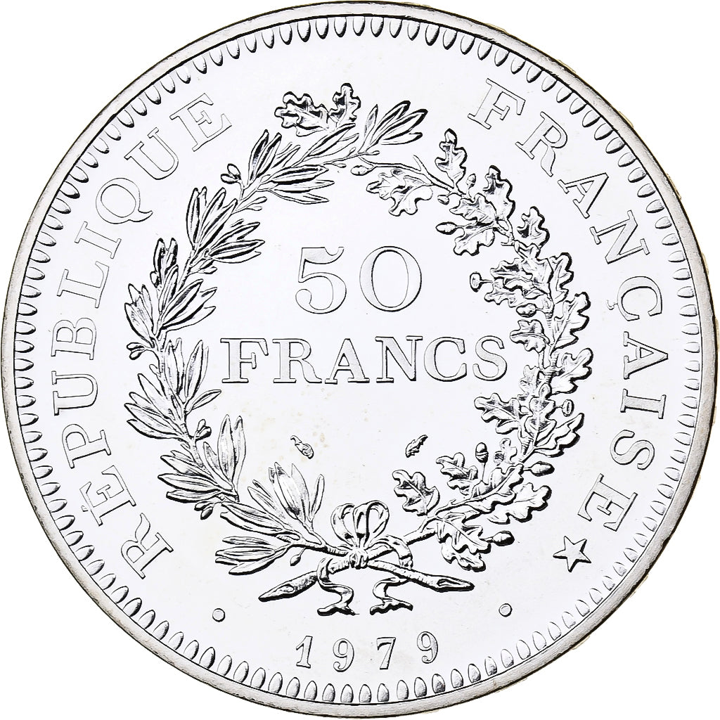 Francia, 50 Francs, Hercule, 1979, MDP, série FDC, Argento, FDC