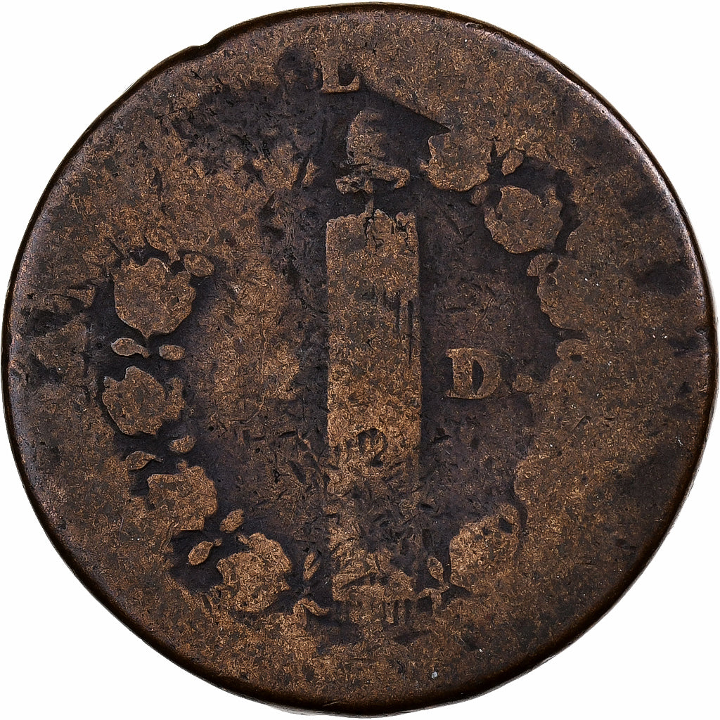 France, Louis XVI, 12 deniers françois, Paris, Cuivre, B+